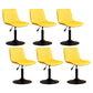 Contemporary Style Bar-stool Adjustable Counter Bar Stool with Metal Legs for Home Yellow 6 Piece Set Short Stool(22"H) Clearhalo 'Bar Furniture' 'Bar Stools' 'bar_stools' 'furn' 'furn_bar_stools' 'Furniture' 'furniture_bar_stools' 'Kitchen & Dining Furniture' 5002901