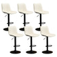 Contemporary Style Bar-stool Adjustable Counter Bar Stool with Metal Legs for Home White 6 Piece Set Bar Stool(31"H) Clearhalo 'Bar Furniture' 'Bar Stools' 'bar_stools' 'furn' 'furn_bar_stools' 'Furniture' 'furniture_bar_stools' 'Kitchen & Dining Furniture' 5002907