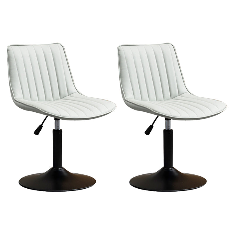 Contemporary Style Bar-stool Adjustable Counter Bar Stool with Metal Legs for Home Grey 2 Piece Set Short Stool(22"H) Clearhalo 'Bar Furniture' 'Bar Stools' 'bar_stools' 'furn' 'furn_bar_stools' 'Furniture' 'furniture_bar_stools' 'Kitchen & Dining Furniture' 5002917