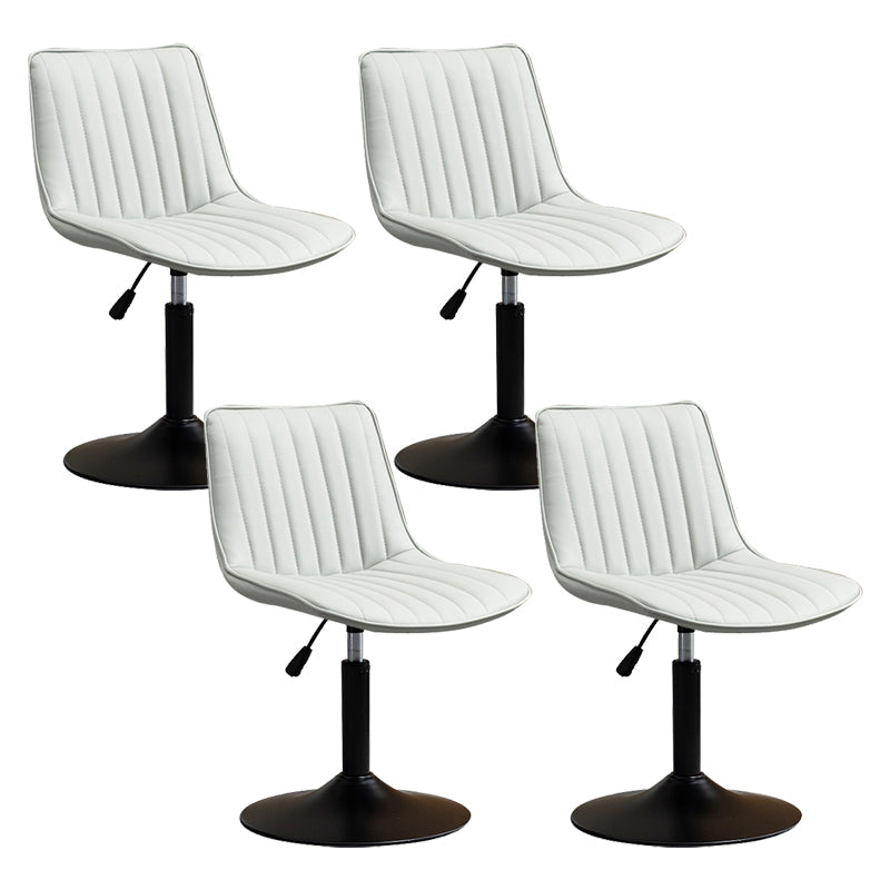 Contemporary Style Bar-stool Adjustable Counter Bar Stool with Metal Legs for Home Grey 4 Piece Set Short Stool(22"H) Clearhalo 'Bar Furniture' 'Bar Stools' 'bar_stools' 'furn' 'furn_bar_stools' 'Furniture' 'furniture_bar_stools' 'Kitchen & Dining Furniture' 5002918
