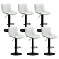 Contemporary Style Bar-stool Adjustable Counter Bar Stool with Metal Legs for Home Grey 6 Piece Set Bar Stool(31"H) Clearhalo 'Bar Furniture' 'Bar Stools' 'bar_stools' 'furn' 'furn_bar_stools' 'Furniture' 'furniture_bar_stools' 'Kitchen & Dining Furniture' 5002923