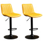 Contemporary Style Bar-stool Adjustable Counter Bar Stool with Metal Legs for Home Yellow 2 Piece Set Bar Stool(31"H) Clearhalo 'Bar Furniture' 'Bar Stools' 'bar_stools' 'furn' 'furn_bar_stools' 'Furniture' 'furniture_bar_stools' 'Kitchen & Dining Furniture' 5002937