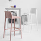 Contemporary Stackable Bar-stool Plastic Counter Bar Stool with Plastic Legs for Home Clearhalo 'Bar Furniture' 'Bar Stools' 'bar_stools' 'furn' 'furn_bar_stools' 'Furniture' 'furniture_bar_stools' 'Kitchen & Dining Furniture' 5002947