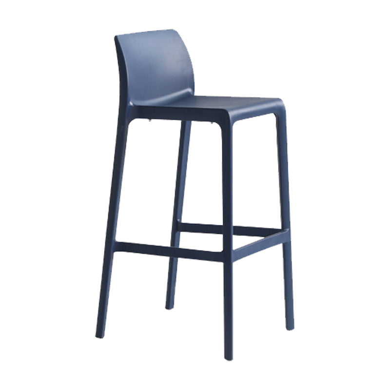 Contemporary Stackable Bar-stool Plastic Counter Bar Stool with Plastic Legs for Home Clearhalo 'Bar Furniture' 'Bar Stools' 'bar_stools' 'furn' 'furn_bar_stools' 'Furniture' 'furniture_bar_stools' 'Kitchen & Dining Furniture' 5002955