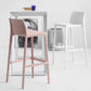 Contemporary Stackable Bar-stool Plastic Counter Bar Stool with Plastic Legs for Home Clearhalo 'Bar Furniture' 'Bar Stools' 'bar_stools' 'furn' 'furn_bar_stools' 'Furniture' 'furniture_bar_stools' 'Kitchen & Dining Furniture' 5002967
