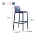 Contemporary Stackable Bar-stool Plastic Counter Bar Stool with Plastic Legs for Home Clearhalo 'Bar Furniture' 'Bar Stools' 'bar_stools' 'furn' 'furn_bar_stools' 'Furniture' 'furniture_bar_stools' 'Kitchen & Dining Furniture' 5002976
