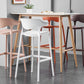 Nordic Stackable Bar-stool Plastic Counter Bar Stool with Plastic Legs for Home Clearhalo 'Bar Furniture' 'Bar Stools' 'bar_stools' 'furn' 'furn_bar_stools' 'Furniture' 'furniture_bar_stools' 'Kitchen & Dining Furniture' 5002982
