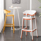 Nordic Stackable Bar-stool Plastic Counter Bar Stool with Plastic Legs for Home Clearhalo 'Bar Furniture' 'Bar Stools' 'bar_stools' 'furn' 'furn_bar_stools' 'Furniture' 'furniture_bar_stools' 'Kitchen & Dining Furniture' 5002985