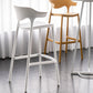 Nordic Stackable Bar-stool Plastic Counter Bar Stool with Plastic Legs for Home Clearhalo 'Bar Furniture' 'Bar Stools' 'bar_stools' 'furn' 'furn_bar_stools' 'Furniture' 'furniture_bar_stools' 'Kitchen & Dining Furniture' 5003000