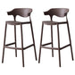 Nordic Stackable Bar-stool Plastic Counter Bar Stool with Plastic Legs for Home Coffee 2 Piece Set Clearhalo 'Bar Furniture' 'Bar Stools' 'bar_stools' 'furn' 'furn_bar_stools' 'Furniture' 'furniture_bar_stools' 'Kitchen & Dining Furniture' 5003018