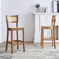Contemporary Bar-stool Wooden Counter Bar Stool with Wood Legs for Kitchen Clearhalo 'Bar Furniture' 'Bar Stools' 'bar_stools' 'furn' 'furn_bar_stools' 'Furniture' 'furniture_bar_stools' 'Kitchen & Dining Furniture' 5003027