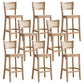 Contemporary Bar-stool Wooden Counter Bar Stool with Wood Legs for Kitchen Wood 8 Piece Set Clearhalo 'Bar Furniture' 'Bar Stools' 'bar_stools' 'furn' 'furn_bar_stools' 'Furniture' 'furniture_bar_stools' 'Kitchen & Dining Furniture' 5003052