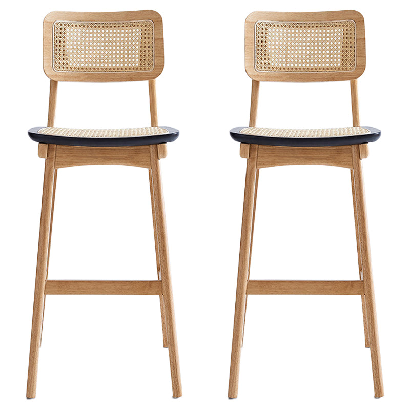 Contemporary Style Bar-stool Wooden Counter Bar Stool for Home Wood 2 Piece Set Clearhalo 'Bar Furniture' 'Bar Stools' 'bar_stools' 'furn' 'furn_bar_stools' 'Furniture' 'furniture_bar_stools' 'Kitchen & Dining Furniture' 5003055