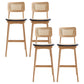 Contemporary Style Bar-stool Wooden Counter Bar Stool for Home Wood 4 Piece Set Clearhalo 'Bar Furniture' 'Bar Stools' 'bar_stools' 'furn' 'furn_bar_stools' 'Furniture' 'furniture_bar_stools' 'Kitchen & Dining Furniture' 5003057