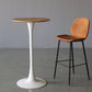 Industrial Style Bar-stool PU Leather Counter Bar Stool with Metal Legs for Kitchen Clearhalo 'Bar Furniture' 'Bar Stools' 'bar_stools' 'furn' 'furn_bar_stools' 'Furniture' 'furniture_bar_stools' 'Kitchen & Dining Furniture' 5003074