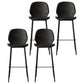Industrial Style Bar-stool PU Leather Counter Bar Stool with Metal Legs for Kitchen Dark Gray 4 Piece Set Clearhalo 'Bar Furniture' 'Bar Stools' 'bar_stools' 'furn' 'furn_bar_stools' 'Furniture' 'furniture_bar_stools' 'Kitchen & Dining Furniture' 5003084