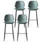 Industrial Style Bar-stool PU Leather Counter Bar Stool with Metal Legs for Kitchen Blue 4 Piece Set Clearhalo 'Bar Furniture' 'Bar Stools' 'bar_stools' 'furn' 'furn_bar_stools' 'Furniture' 'furniture_bar_stools' 'Kitchen & Dining Furniture' 5003094