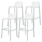 Contemporary Bar-stool Plastic Counter Bar Stool with Plastic Legs for Home 4 Piece Set Clearhalo 'Bar Furniture' 'Bar Stools' 'bar_stools' 'furn' 'furn_bar_stools' 'Furniture' 'furniture_bar_stools' 'Kitchen & Dining Furniture' 5003111