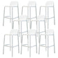 Contemporary Bar-stool Plastic Counter Bar Stool with Plastic Legs for Home 8 Piece Set Clearhalo 'Bar Furniture' 'Bar Stools' 'bar_stools' 'furn' 'furn_bar_stools' 'Furniture' 'furniture_bar_stools' 'Kitchen & Dining Furniture' 5003113