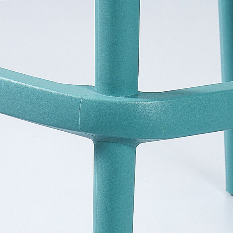 Contemporary Bar-stool Plastic Counter Bar Stool with Plastic Legs for Home Clearhalo 'Bar Furniture' 'Bar Stools' 'bar_stools' 'furn' 'furn_bar_stools' 'Furniture' 'furniture_bar_stools' 'Kitchen & Dining Furniture' 5003120
