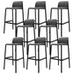 Contemporary Bar-stool Plastic Counter Bar Stool with Plastic Legs for Home 8 Piece Set Clearhalo 'Bar Furniture' 'Bar Stools' 'bar_stools' 'furn' 'furn_bar_stools' 'Furniture' 'furniture_bar_stools' 'Kitchen & Dining Furniture' 5003126