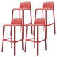 Contemporary Bar-stool Plastic Counter Bar Stool with Plastic Legs for Home 4 Piece Set Clearhalo 'Bar Furniture' 'Bar Stools' 'bar_stools' 'furn' 'furn_bar_stools' 'Furniture' 'furniture_bar_stools' 'Kitchen & Dining Furniture' 5003131