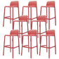 Contemporary Bar-stool Plastic Counter Bar Stool with Plastic Legs for Home 8 Piece Set Clearhalo 'Bar Furniture' 'Bar Stools' 'bar_stools' 'furn' 'furn_bar_stools' 'Furniture' 'furniture_bar_stools' 'Kitchen & Dining Furniture' 5003132