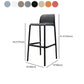 Contemporary Bar-stool Plastic Counter Bar Stool with Plastic Legs for Home Clearhalo 'Bar Furniture' 'Bar Stools' 'bar_stools' 'furn' 'furn_bar_stools' 'Furniture' 'furniture_bar_stools' 'Kitchen & Dining Furniture' 5003140