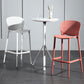 Contemporary Style Bar-stool Plastic Counter Bar Stool with Plastic Legs for Home Clearhalo 'Bar Furniture' 'Bar Stools' 'bar_stools' 'furn' 'furn_bar_stools' 'Furniture' 'furniture_bar_stools' 'Kitchen & Dining Furniture' 5003169