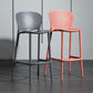 Contemporary Style Bar-stool Plastic Counter Bar Stool with Plastic Legs for Home Clearhalo 'Bar Furniture' 'Bar Stools' 'bar_stools' 'furn' 'furn_bar_stools' 'Furniture' 'furniture_bar_stools' 'Kitchen & Dining Furniture' 5003184