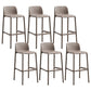 Contemporary Style Bar-stool Plastic Counter Bar Stool with Plastic Legs for Home Sand 6 Piece Set Clearhalo 'Bar Furniture' 'Bar Stools' 'bar_stools' 'furn' 'furn_bar_stools' 'Furniture' 'furniture_bar_stools' 'Kitchen & Dining Furniture' 5003191