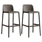 Contemporary Style Bar-stool Plastic Counter Bar Stool with Plastic Legs for Home Brown 2 Piece Set Clearhalo 'Bar Furniture' 'Bar Stools' 'bar_stools' 'furn' 'furn_bar_stools' 'Furniture' 'furniture_bar_stools' 'Kitchen & Dining Furniture' 5003197