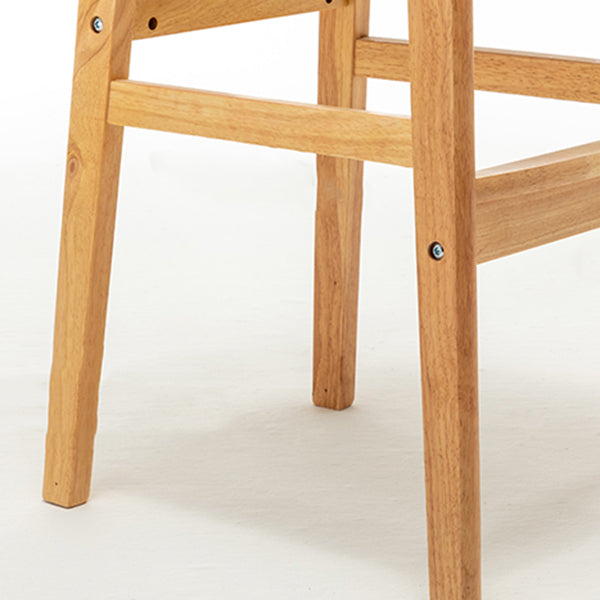 Scandinavian Home Rubberwood Stool Matte Finish Upholstered Bar Stools Clearhalo 'Bar Furniture' 'Bar Stools' 'bar_stools' 'furn' 'furn_bar_stools' 'Furniture' 'furniture_bar_stools' 'Kitchen & Dining Furniture' 5003450