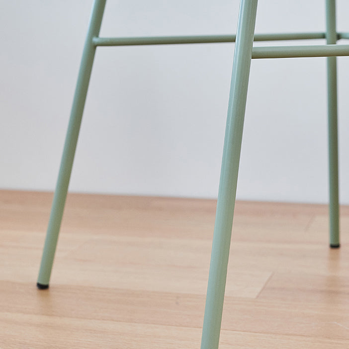 Contemporary Matte Finish Iron Bar Stool Footrest Restaurant Stool Clearhalo 'Bar Furniture' 'Bar Stools' 'bar_stools' 'furn' 'furn_bar_stools' 'Furniture' 'furniture_bar_stools' 'Kitchen & Dining Furniture' 5003676