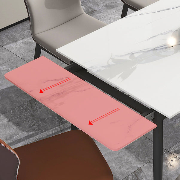 Modern Stone Dining Table Set 1/4/5/7 Pieces Dining Set for Home Use Clearhalo 'Dining Room Sets' 'Dining Tables & Seating' 'dining_room_set' 'furn' 'furn_dining_room_set' 'Furniture' 'furniture_dining_room_set' 'Kitchen & Dining Furniture' 5003703