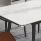Modern Stone Dining Table Set 1/4/5/7 Pieces Dining Set for Home Use Clearhalo 'Dining Room Sets' 'Dining Tables & Seating' 'dining_room_set' 'furn' 'furn_dining_room_set' 'Furniture' 'furniture_dining_room_set' 'Kitchen & Dining Furniture' 5003704