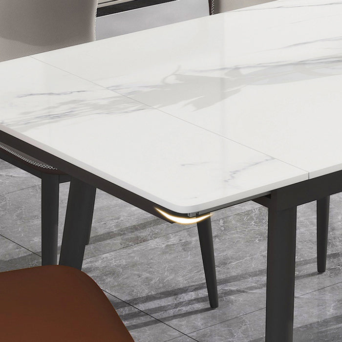 Modern Stone Dining Table Set 1/4/5/7 Pieces Dining Set for Home Use Clearhalo 'Dining Room Sets' 'Dining Tables & Seating' 'dining_room_set' 'furn' 'furn_dining_room_set' 'Furniture' 'furniture_dining_room_set' 'Kitchen & Dining Furniture' 5003704