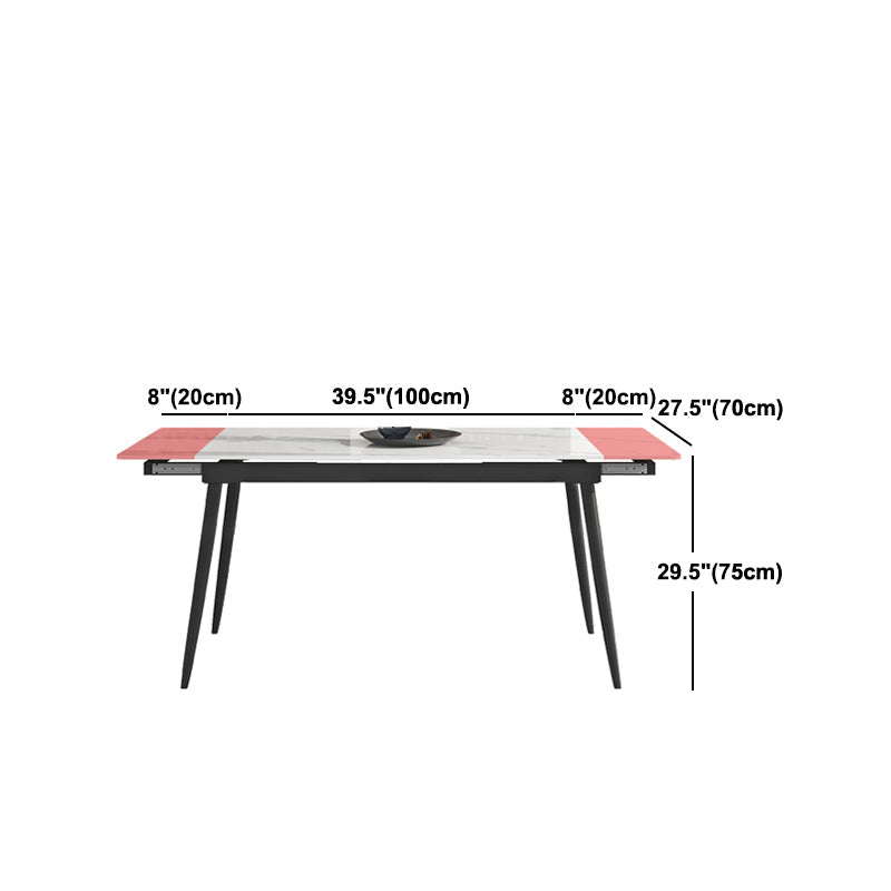 Modern Stone Dining Table Set 1/4/5/7 Pieces Dining Set for Home Use Clearhalo 'Dining Room Sets' 'Dining Tables & Seating' 'dining_room_set' 'furn' 'furn_dining_room_set' 'Furniture' 'furniture_dining_room_set' 'Kitchen & Dining Furniture' 5003712