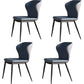 Modern Style Sintered Stone Top Dining Set 1/4/5/7 Pieces Dining Table with Chairs 4 Blue Chairs Clearhalo 'Dining Room Sets' 'Dining Tables & Seating' 'dining_room_set' 'furn' 'furn_dining_room_set' 'Furniture' 'furniture_dining_room_set' 'Kitchen & Dining Furniture' 5003714