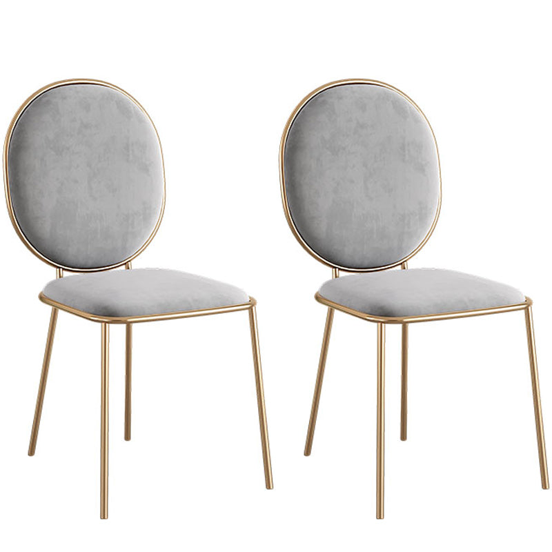 Glam Iron Dining Table Set 1/2/5 Pieces Rectangle White Sintered Stone Top Dinette Set 2 Grey Chairs Clearhalo 'Dining Room Sets' 'Dining Tables & Seating' 'dining_room_set' 'furn' 'furn_dining_room_set' 'Furniture' 'furniture_dining_room_set' 'Kitchen & Dining Furniture' 5003735