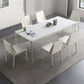 Designer Style Sintered Stone Top Dining Set 1/4/5/6/7 Pieces Dining Table with Chairs Clearhalo 'Dining Room Sets' 'Dining Tables & Seating' 'dining_room_set' 'furn' 'furn_dining_room_set' 'Furniture' 'furniture_dining_room_set' 'Kitchen & Dining Furniture' 5003812