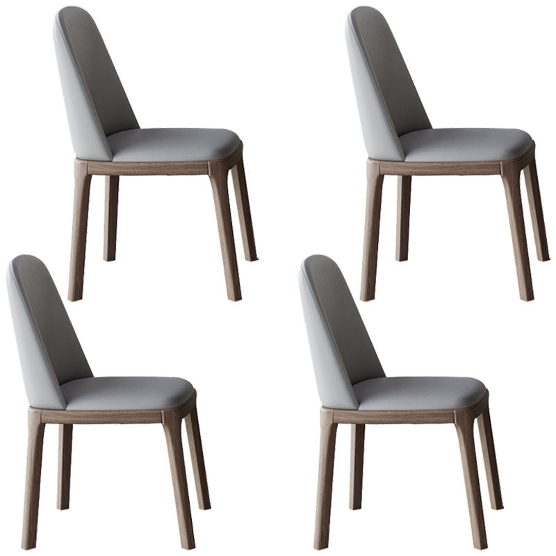 Modern Rectangle Wood Dining Table Set 1/4/5/7 Pieces Dining Set for Home Use 4 Grey Chairs Clearhalo 'Dining Room Sets' 'Dining Tables & Seating' 'dining_room_set' 'furn' 'furn_dining_room_set' 'Furniture' 'furniture_dining_room_set' 'Kitchen & Dining Furniture' 5003830