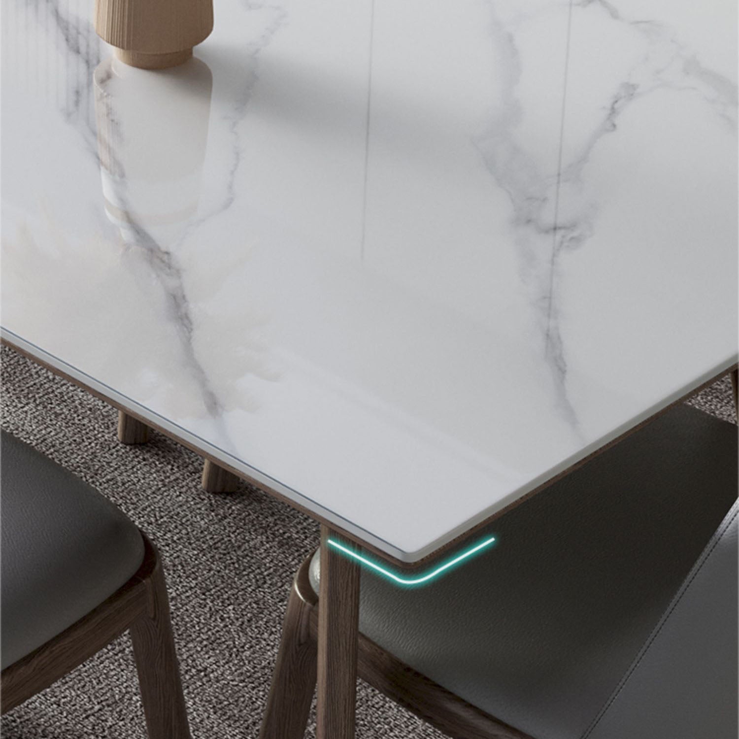 Modern Rectangle Wood Dining Table Set 1/4/5/7 Pieces Dining Set for Home Use Clearhalo 'Dining Room Sets' 'Dining Tables & Seating' 'dining_room_set' 'furn' 'furn_dining_room_set' 'Furniture' 'furniture_dining_room_set' 'Kitchen & Dining Furniture' 5003837