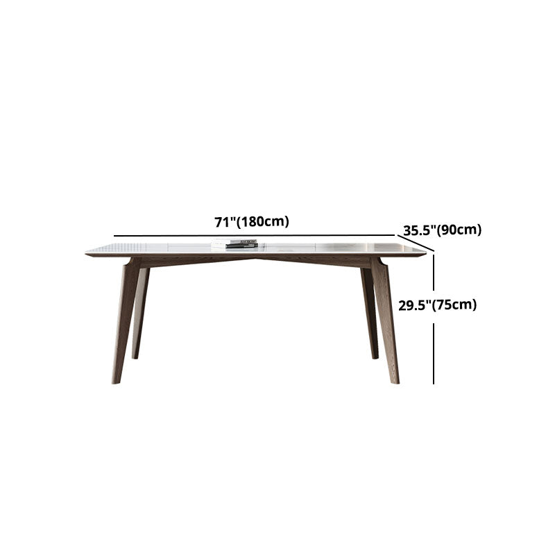 Modern Rectangle Wood Dining Table Set 1/4/5/7 Pieces Dining Set for Home Use Clearhalo 'Dining Room Sets' 'Dining Tables & Seating' 'dining_room_set' 'furn' 'furn_dining_room_set' 'Furniture' 'furniture_dining_room_set' 'Kitchen & Dining Furniture' 5003842
