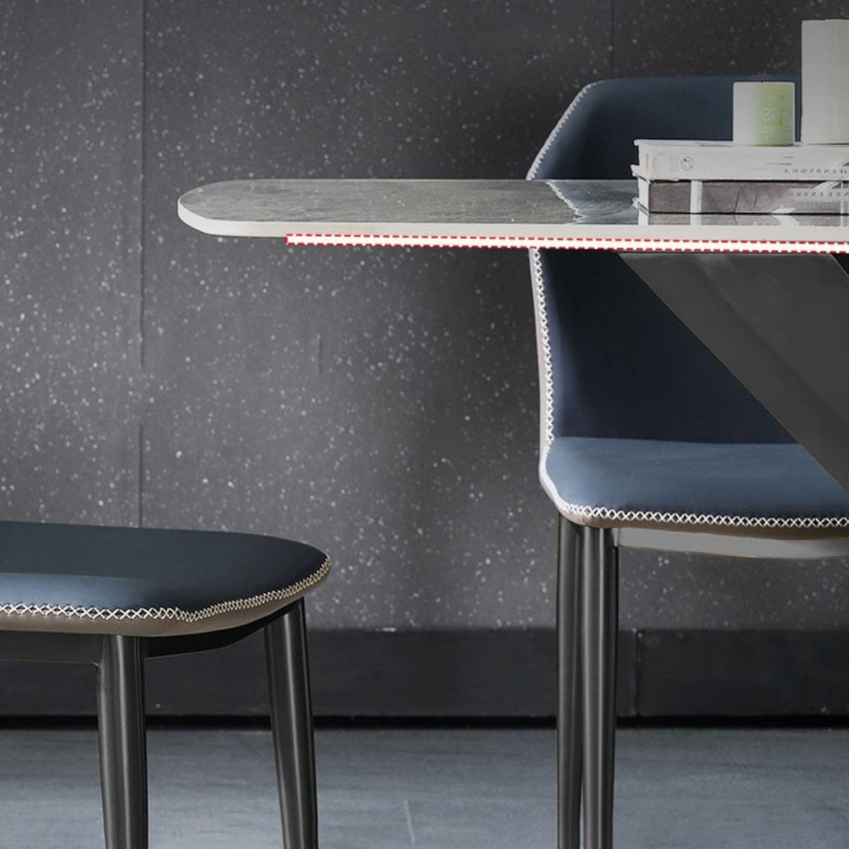 Rectangular Dining Set 1/4/5/7 Pieces Sintered Stone Dining Table Set Clearhalo 'Dining Room Sets' 'Dining Tables & Seating' 'dining_room_set' 'furn' 'furn_dining_room_set' 'Furniture' 'furniture_dining_room_set' 'Kitchen & Dining Furniture' 5003866