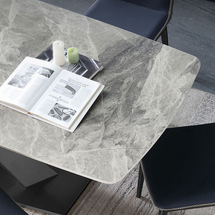 Rectangular Dining Set 1/4/5/7 Pieces Sintered Stone Dining Table Set Clearhalo 'Dining Room Sets' 'Dining Tables & Seating' 'dining_room_set' 'furn' 'furn_dining_room_set' 'Furniture' 'furniture_dining_room_set' 'Kitchen & Dining Furniture' 5003869