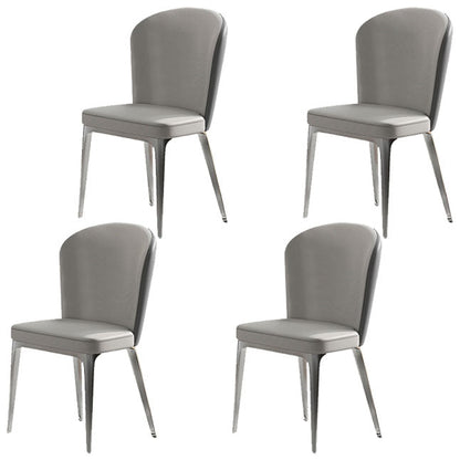 Modern Sintered Stone Dining Table Set 1/4/5/7 Pieces Dining Set for Home Use 4 Grey Chairs Clearhalo 'Dining Room Sets' 'Dining Tables & Seating' 'dining_room_set' 'furn' 'furn_dining_room_set' 'Furniture' 'furniture_dining_room_set' 'Kitchen & Dining Furniture' 5003879