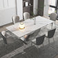 Modern Sintered Stone Dining Table Set 1/4/5/7 Pieces Dining Set for Home Use 7 Pieces: Table, 6 Chairs Clearhalo 'Dining Room Sets' 'Dining Tables & Seating' 'dining_room_set' 'furn' 'furn_dining_room_set' 'Furniture' 'furniture_dining_room_set' 'Kitchen & Dining Furniture' 5003880
