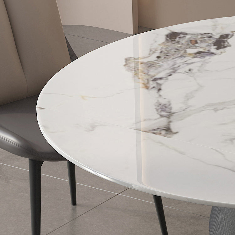 Modern Sintered Stone Dining Table Set 1/2/4/5 Pieces Dining Set for Home Use Clearhalo 'Dining Room Sets' 'Dining Tables & Seating' 'dining_room_set' 'furn' 'furn_dining_room_set' 'Furniture' 'furniture_dining_room_set' 'Kitchen & Dining Furniture' 5003935