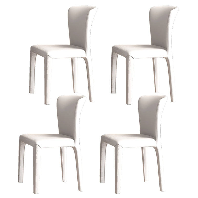 1/4/5/7 Pieces Sintered Stone Dining Table Set Dining Table and Dining Chairs 4 White Chairs Clearhalo 'Dining Room Sets' 'Dining Tables & Seating' 'dining_room_set' 'furn' 'furn_dining_room_set' 'Furniture' 'furniture_dining_room_set' 'Kitchen & Dining Furniture' 5003948